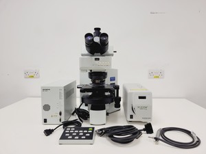 Thumbnail image of Olympus BX61 BX61TRF Microscope System,  UPlanFL N 20x/0.50 ∞/0.17/FN26.5 Lab