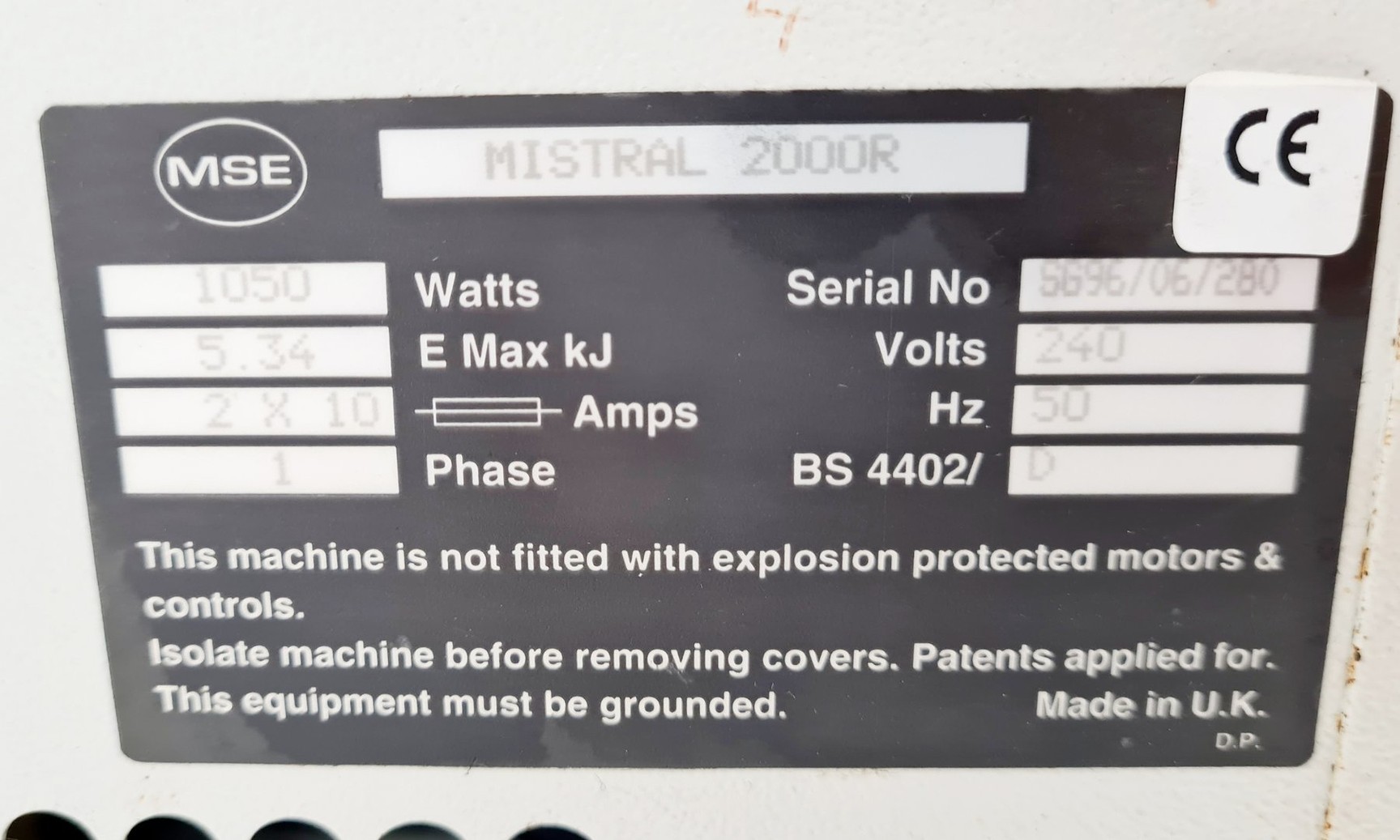 Image of Sanyo MSE Mistral 2000R Benchtop Refrigerated 4500rpm Centrifuge Lab