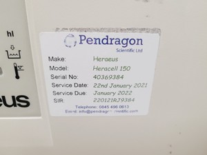 Thumbnail image of Kendro HERAcell 150 CO2 Incubator Lab Faulty