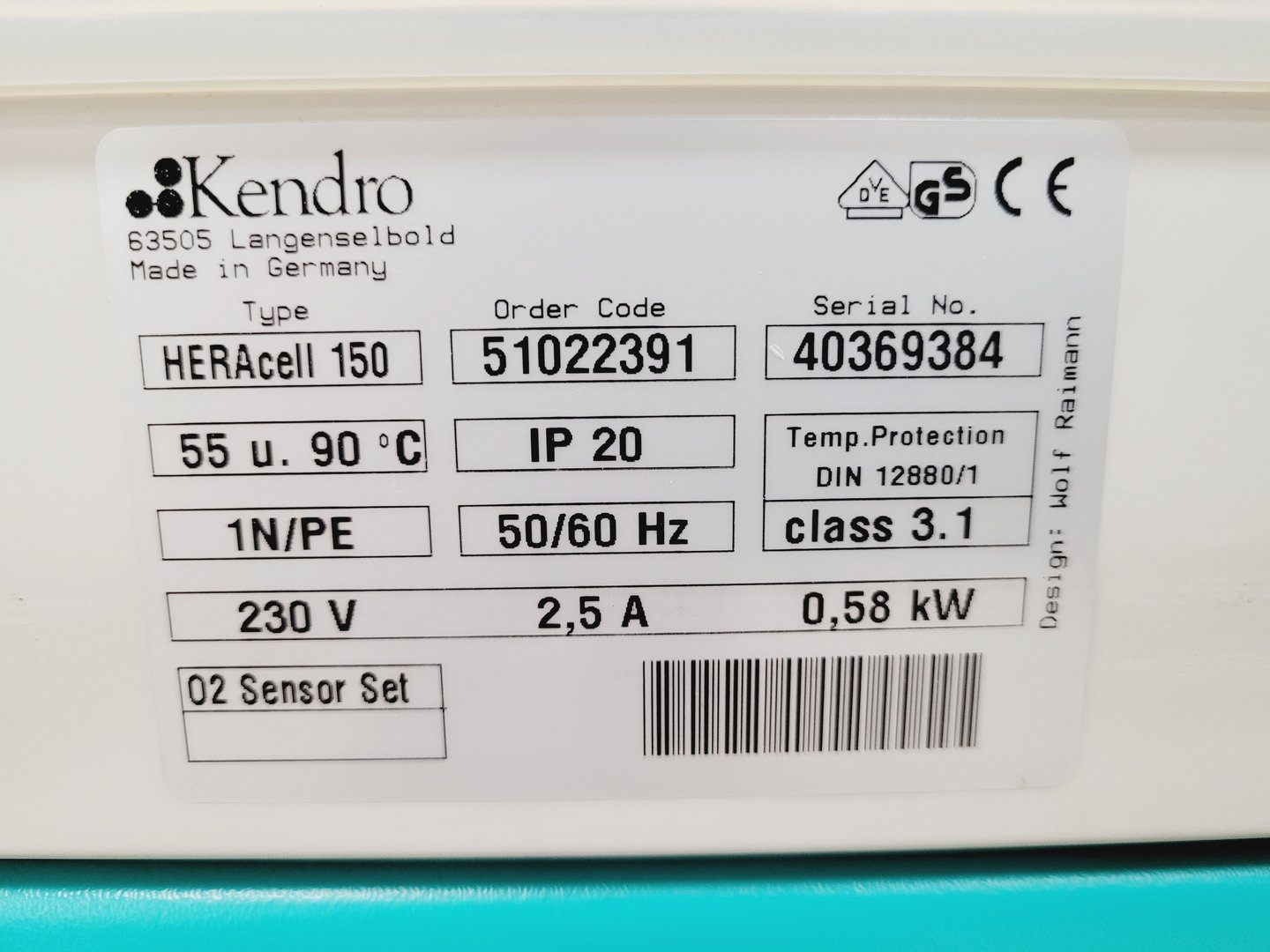 Image of Kendro HERAcell 150 CO2 Incubator Lab Faulty