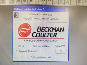 Thumbnail image of Beckman Coulter Multisizer 3 Coulter Counter