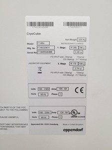 Thumbnail image of Eppendorf Cryocube F740hi Ultra Low Temperature Freezer