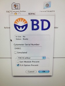 Thumbnail image of BD FACSCalibur Flow Cytometer with Mac & Software Lab