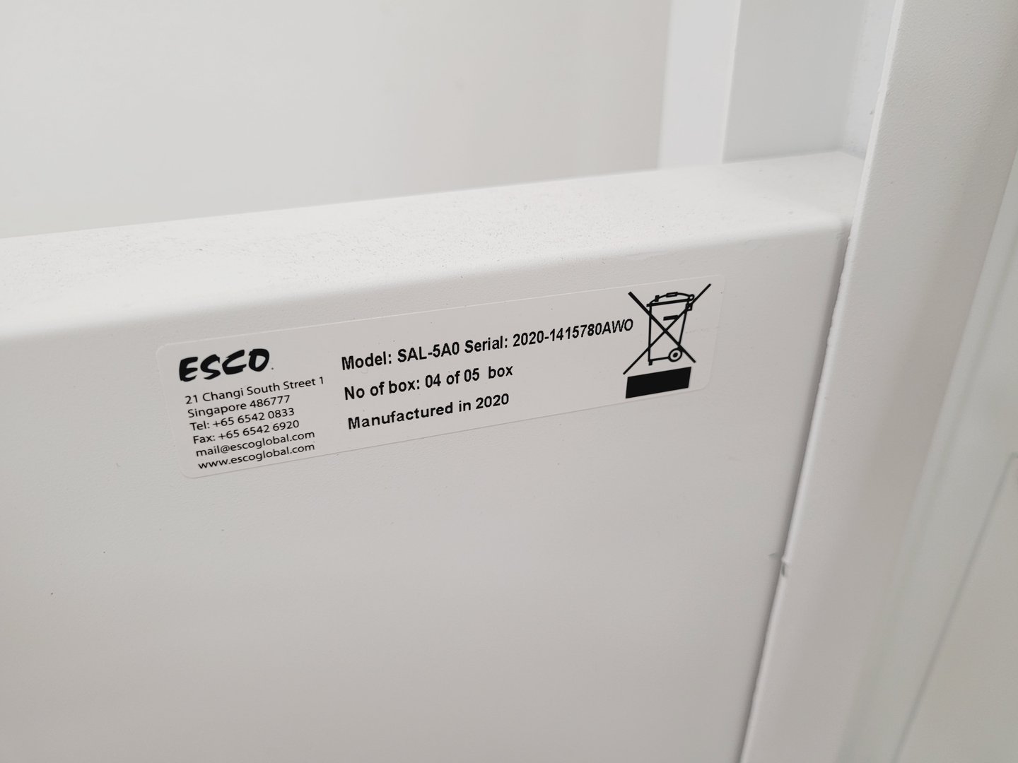 Image of ESCO Airstream Class 2 Biological Safety Cabinet Model - AC2-5E8 & Stand Lab