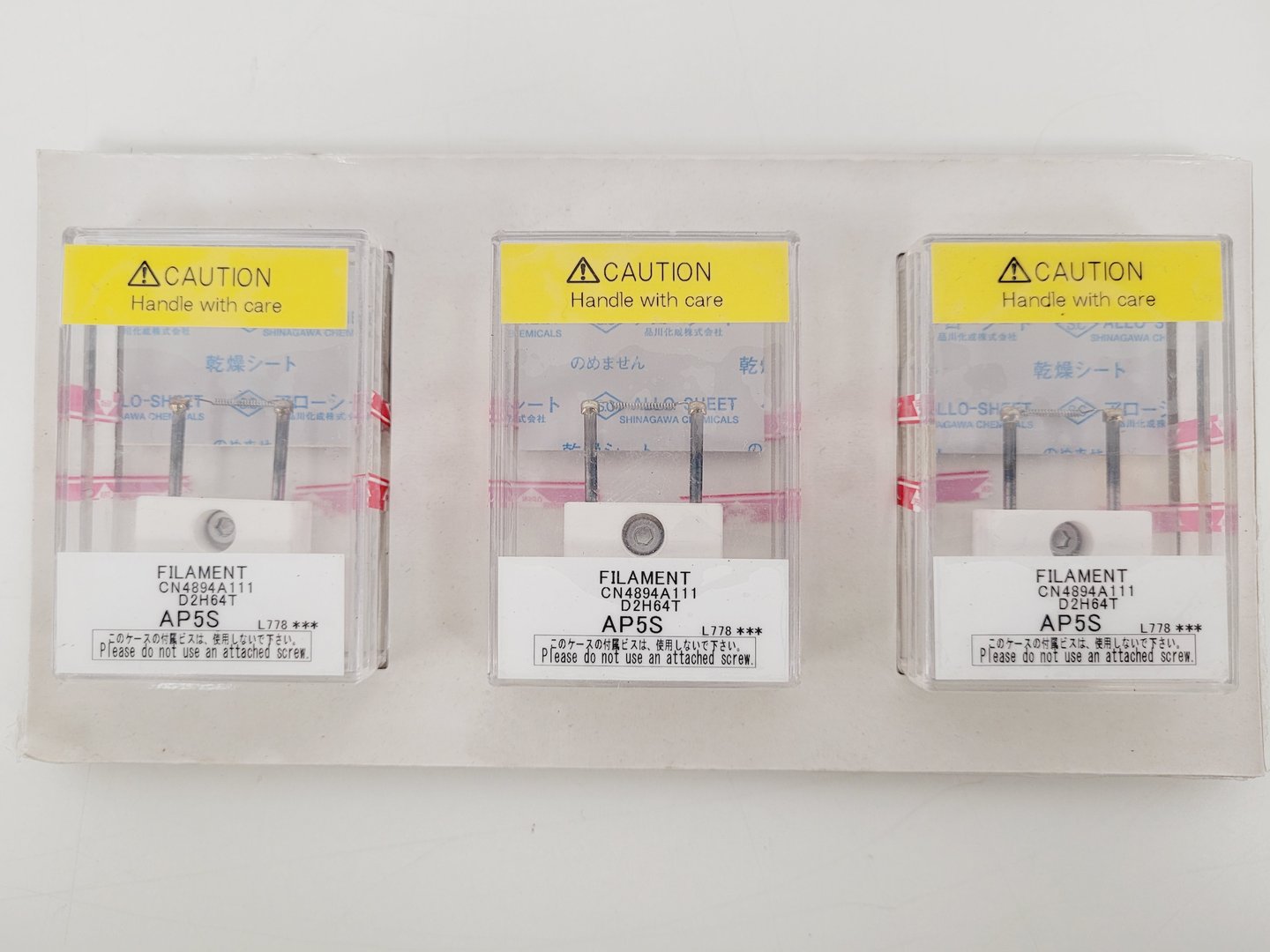 Image of 6 x Rigaku x-Ray Filament CN4894A111 D2H64T AP5S