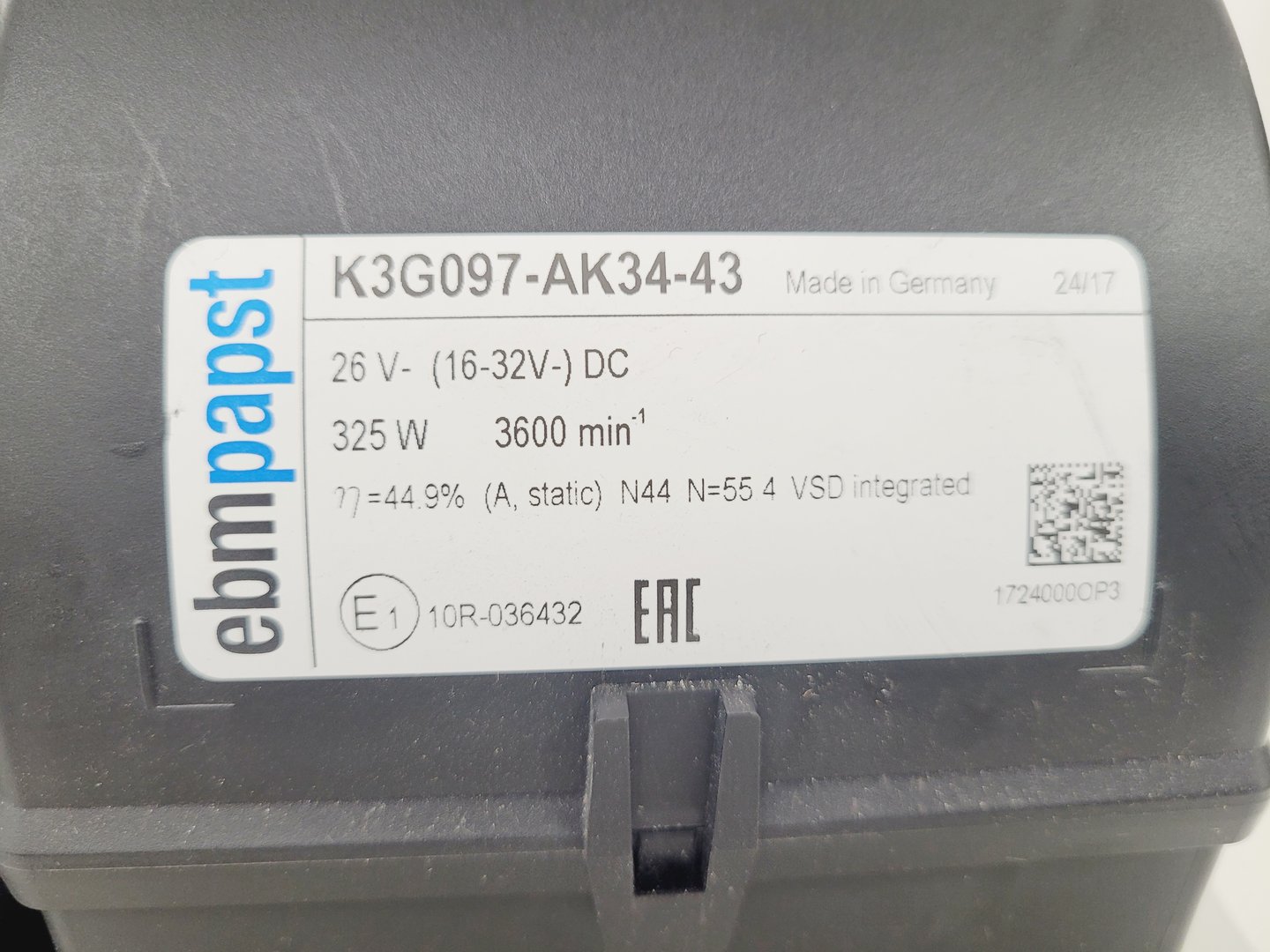 Image of 8 x Ebmpapst K3G097-AK34-43 3600RPM Evaporator Cooling Fans Lab