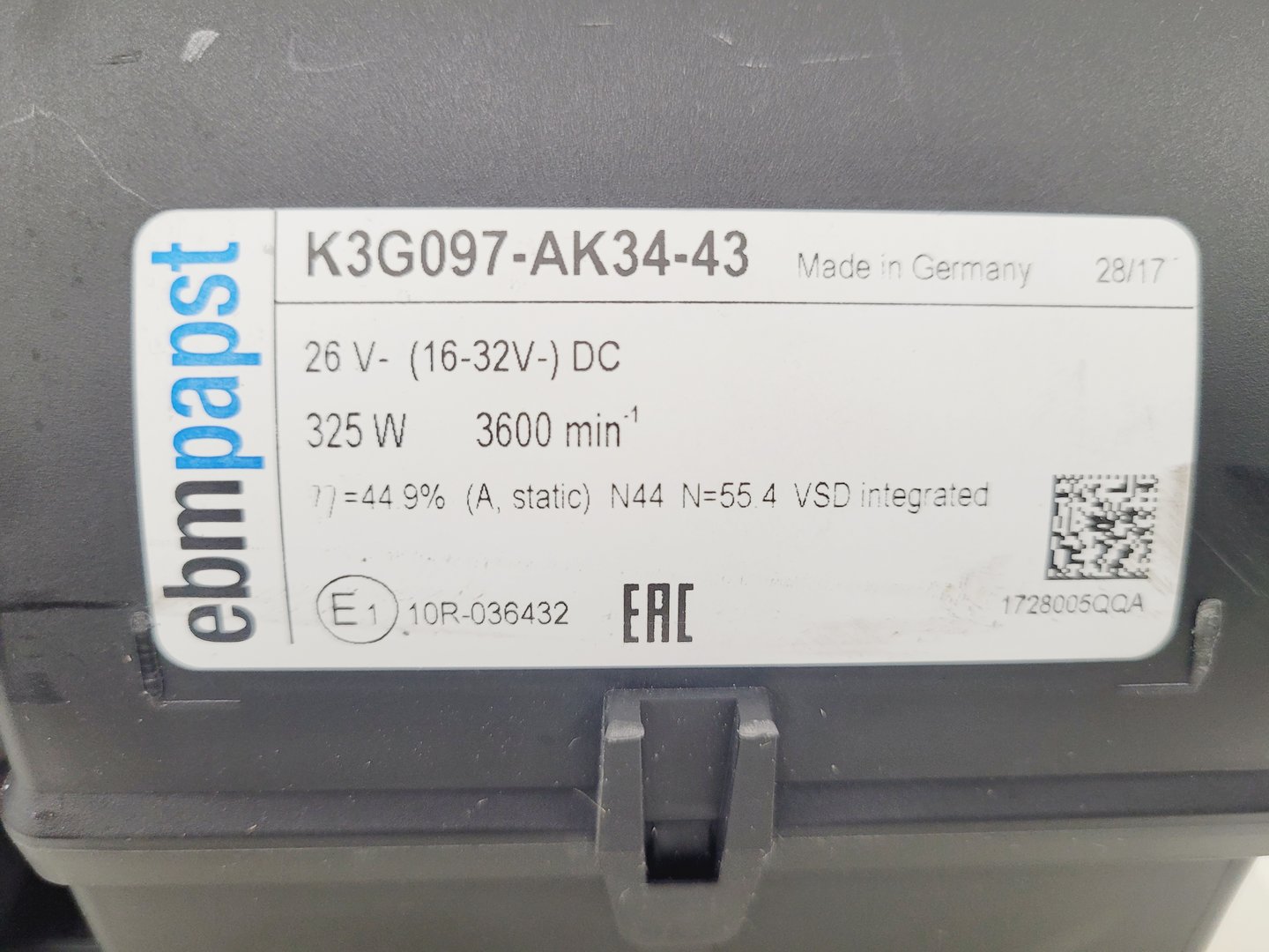 Image of 8 x Ebmpapst K3G097-AK34-43 3600RPM Evaporator Cooling Fans Lab