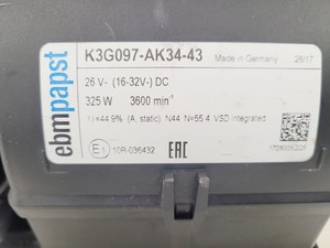 Thumbnail image of 8 x Ebmpapst K3G097-AK34-43 3600RPM Evaporator Cooling Fans Lab