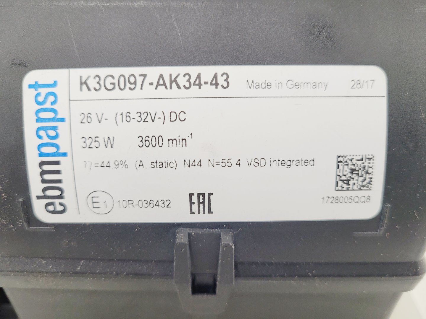 Image of 8 x Ebmpapst K3G097-AK34-43 3600RPM Evaporator Cooling Fans Lab