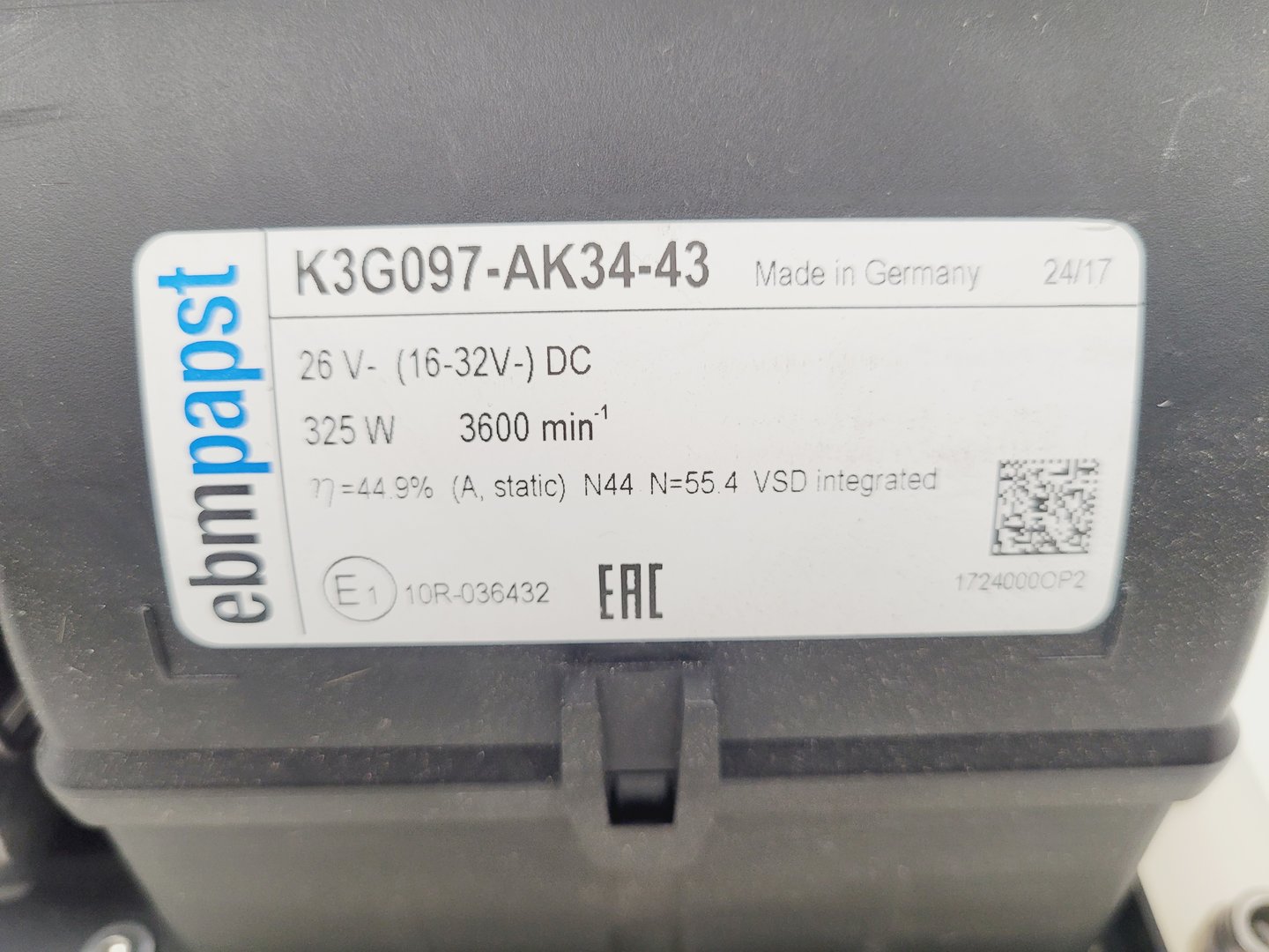Image of 8 x Ebmpapst K3G097-AK34-43 3600RPM Evaporator Cooling Fans Lab