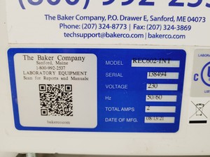 Thumbnail image of Baker ReCO2ver Plus Rapid Recovery Incubator Model - REC602-INT Lab