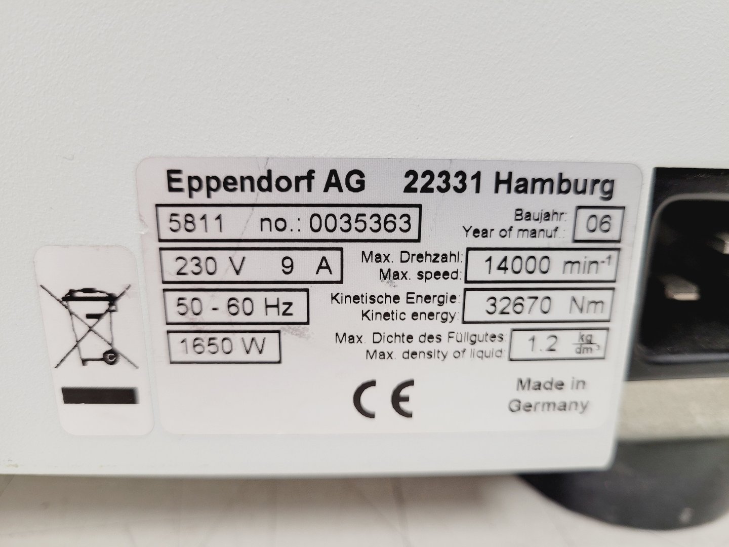 Image of Eppendorf 5810 R Refrigerated Laboratory Centrifuge Lab Spares/Repairs