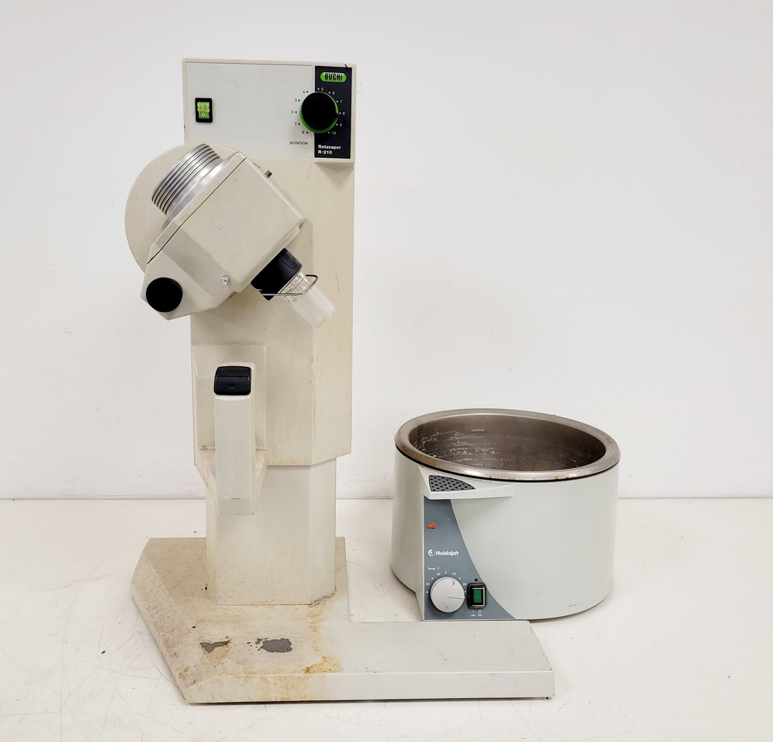 Image of Buchi R-210 Rotavapor Rotary Evaporator & Heidolph Heizbad WB Water Bath Lab