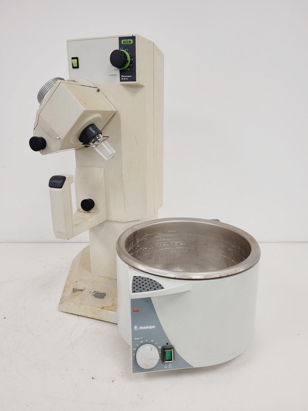 Image of Buchi R-210 Rotavapor Rotary Evaporator & Heidolph Heizbad WB Water Bath Lab