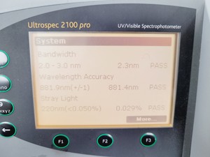 Thumbnail image of Amersham Biosciences Ultrospec 2100 Pro UV/Visible Spectrophotometer