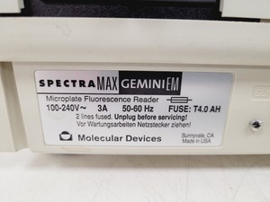 Thumbnail image of Molecular Devices SpectraMax Gemini EM Microplate Fluorescence Reader System Lab