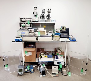 Thumbnail image of Job Lot of Laboratory Equipment - Microscopes, Shakers, Pumps, Hotplates Lab
