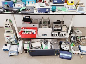 Thumbnail image of Job Lot of Laboratory Equipment - Microscopes, Shakers, Pumps, Water Baths Lab