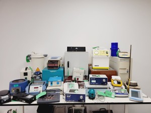 Thumbnail image of Job Lot of Laboratory Equipment - Microscopes, Shakers, Pumps, Water Baths Lab