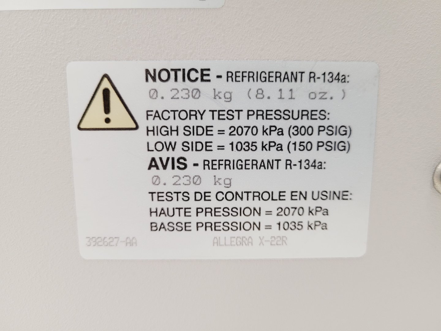 Image of Beckman Coulter Allegra X-22R Centrifuge with SX4250 &  FX301.5 Rotors Lab