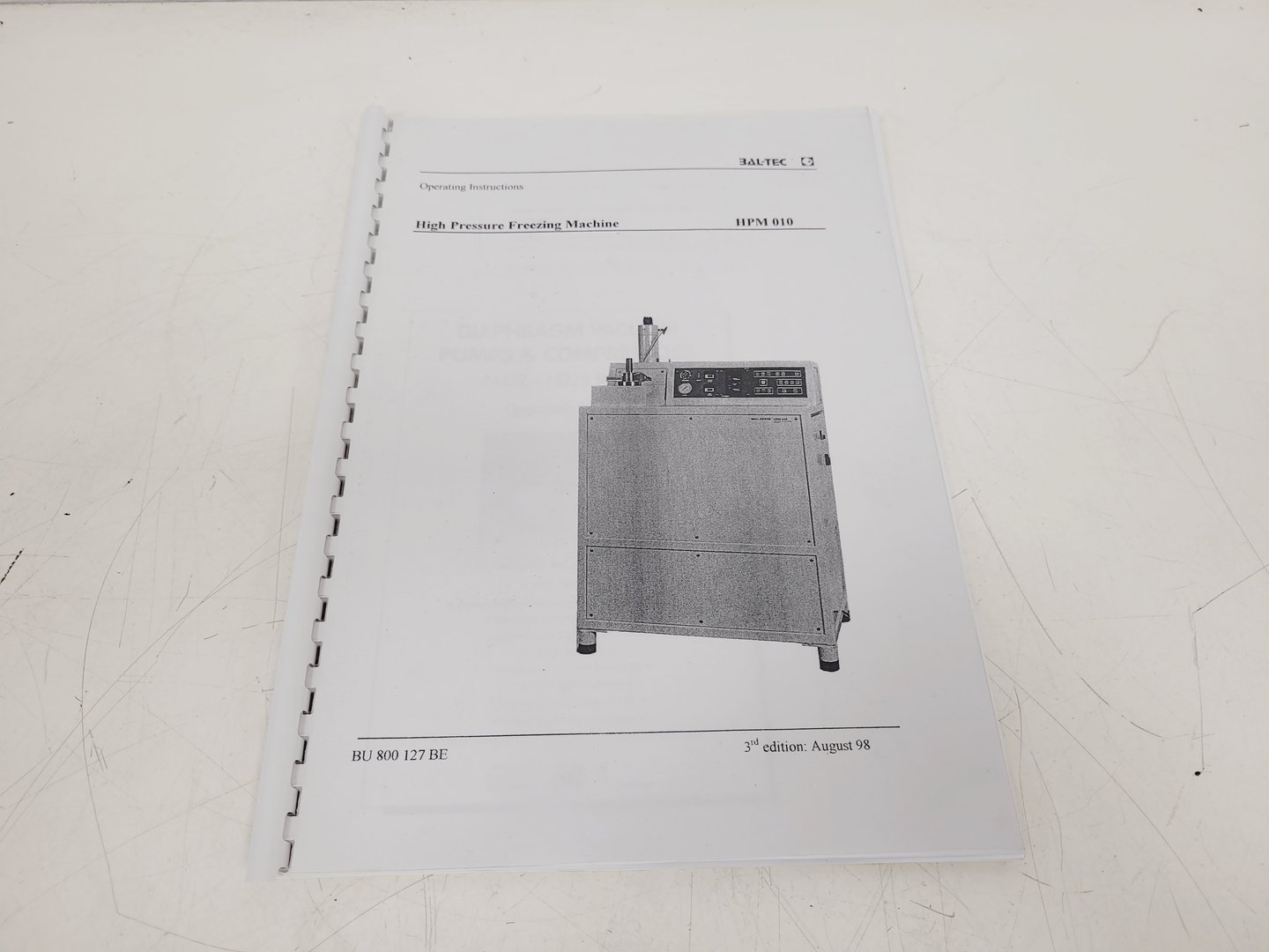 Image of BAL-TEC HPM 010 High Pressure Freezing Machine