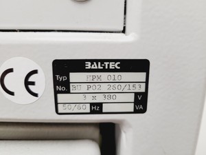 Thumbnail image of BAL-TEC HPM 010 High Pressure Freezing Machine