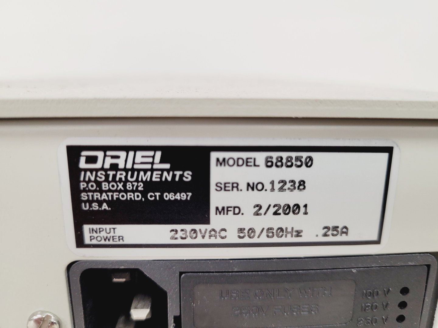 Image of Oriel Universal Arc Lamp Housing w/ Light Intensity Controller/Shutter Control