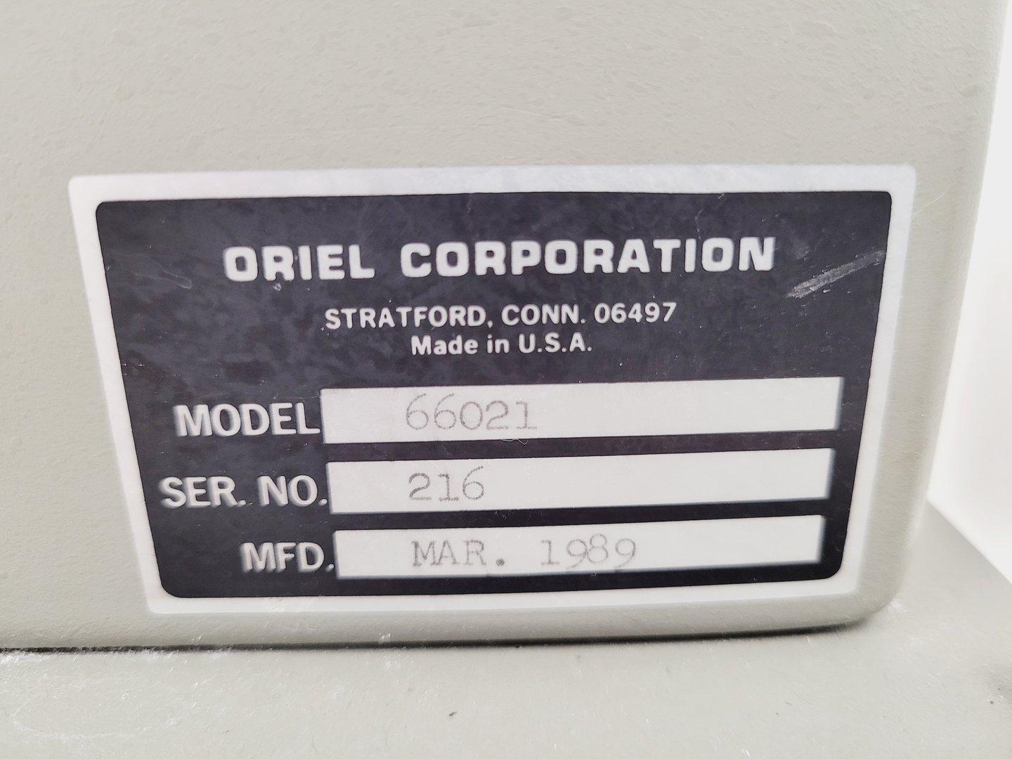 Image of Oriel Universal Arc Lamp Housing w/ Light Intensity Controller/Shutter Control