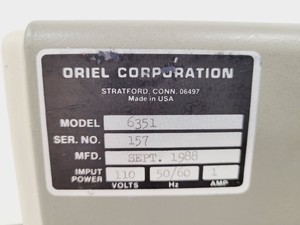 Thumbnail image of Oriel Universal Arc Lamp Housing w/ Light Intensity Controller/Shutter Control