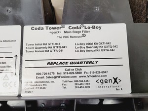 Thumbnail image of Gen X International CODA Tower 4 Stage Air Filtration and Purification Unit Lab