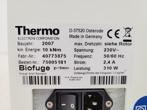 Thumbnail image of Thermo Electron Heraeus Biofuge Primo Benchtop Laboratory Centrifuge Lab