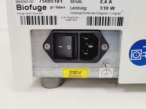 Thumbnail image of Thermo Electron Heraeus Biofuge Primo Benchtop Laboratory Centrifuge Lab