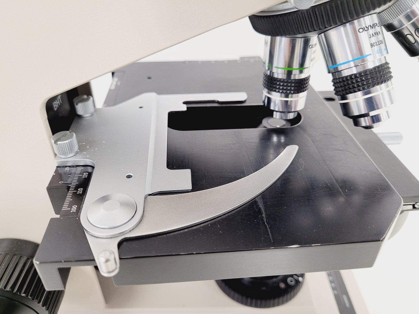 Image of Olympus BH-2 Compound Microscope with 4 x Objectives SPlan, E A10 Lab