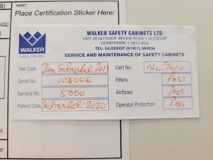 Thumbnail image of Baker Company SG503HE-BC-INT SterilGARD Class II Biosafety Cabinet Lab