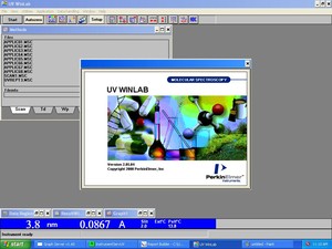 Thumbnail image of Perkin Elmer Lambda 35 UV/VIS Spectrophotometer System w/ PC & Software