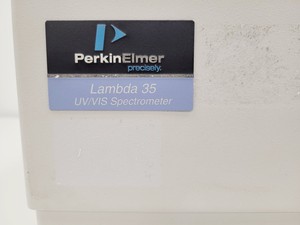 Thumbnail image of Perkin Elmer Model Lambda 35 UV/VIS Spectrophotometer System w/ PC & Software