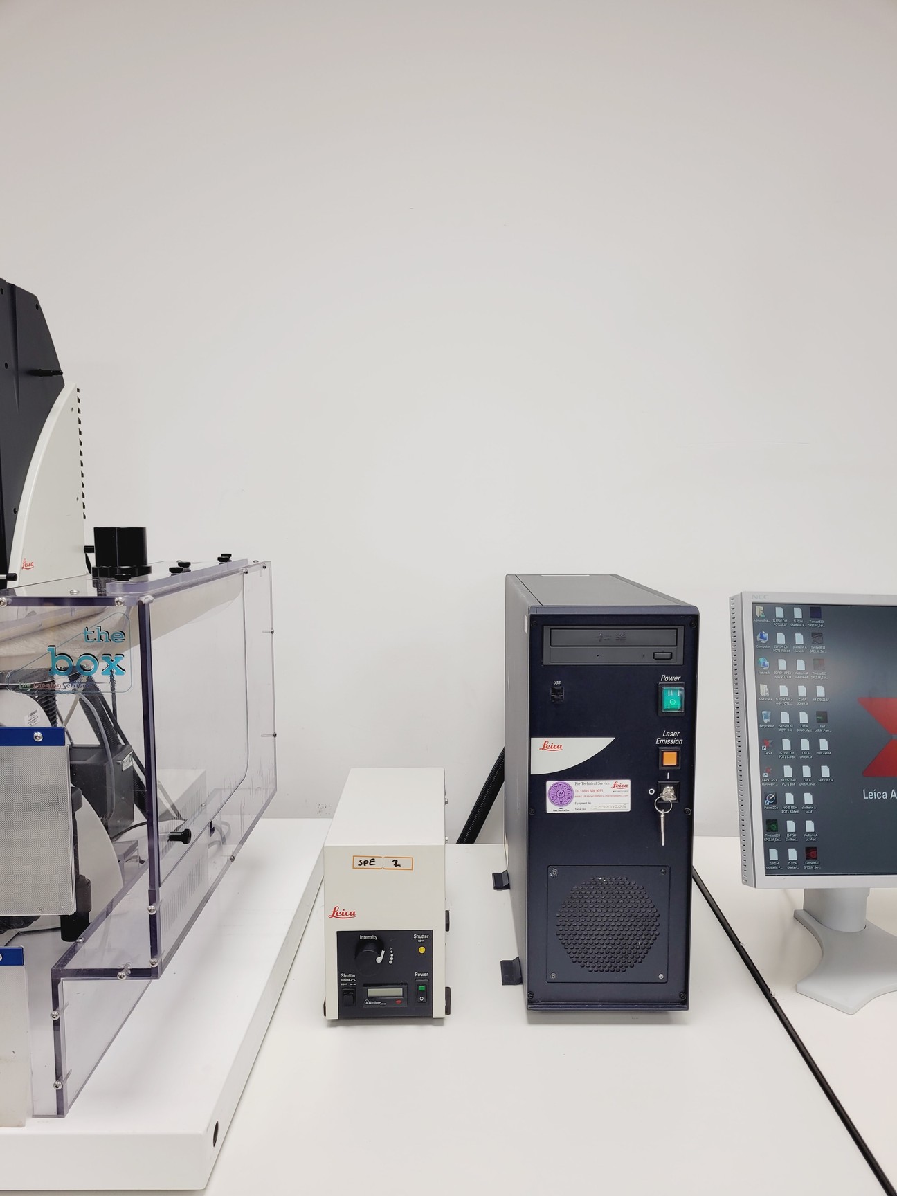 Image of Leica DM2500 Confocal Microscope System w/ Application Suite X Software Lab