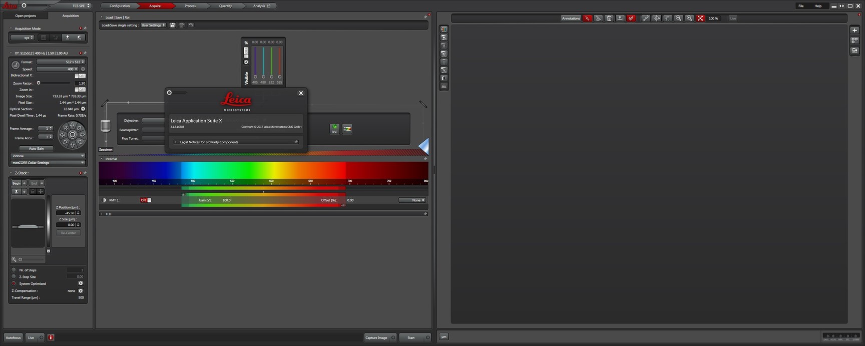 Image of Leica DM2500 Confocal Microscope System w/ Application Suite X Software Lab