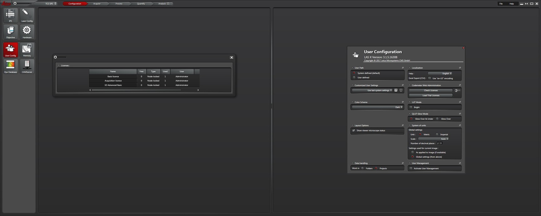 Image of Leica DM2500 Confocal Microscope System w/ Application Suite X Software Lab