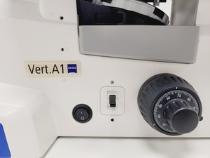 Thumbnail image of Zeiss Axio Vert.A1 FL Inverted Transmitted Light Microscope Lab