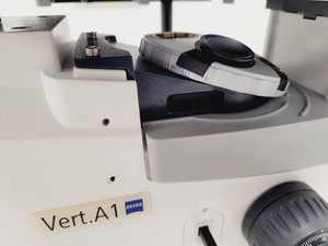 Thumbnail image of Zeiss Axio Vert.A1 FL Inverted Transmitted Light Microscope Lab