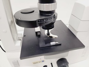 Thumbnail image of Zeiss Axio Vert.A1 FL Inverted Transmitted Light Microscope Lab