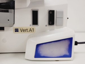 Thumbnail image of Zeiss Axio Vert.A1 FL Inverted Transmitted Light Microscope Lab