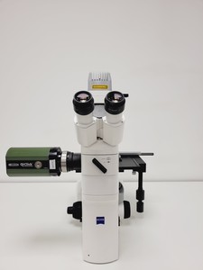 Thumbnail image of Zeiss Axio Vert.A1 FL Inverted Transmitted Light Microscope Lab