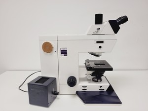 Thumbnail image of Leica Leitz DMRB Type 301-371.010 Trinocular Fluorescence Microscope Lab