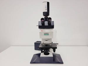 Thumbnail image of Leica Leitz DMRB Type 301-371.010 Trinocular Fluorescence Microscope Lab