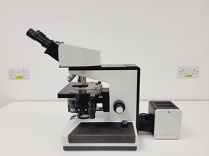 Thumbnail image of Leitz Diaplan 020-437.035 Microscope with Multi-Head Bridge w/4 x Objectives Lab