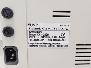 Thumbnail image of UVP UV Crosslinker CX-2000 Lab