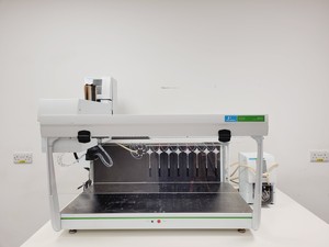 Thumbnail image of Perkin Elmer Janus Liquid Handler Workstation AJM8001/T Varispan 8 System Lab