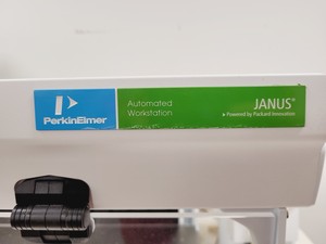 Thumbnail image of Perkin Elmer Janus Liquid Handler Workstation AJM8001/T Varispan 8 System Lab